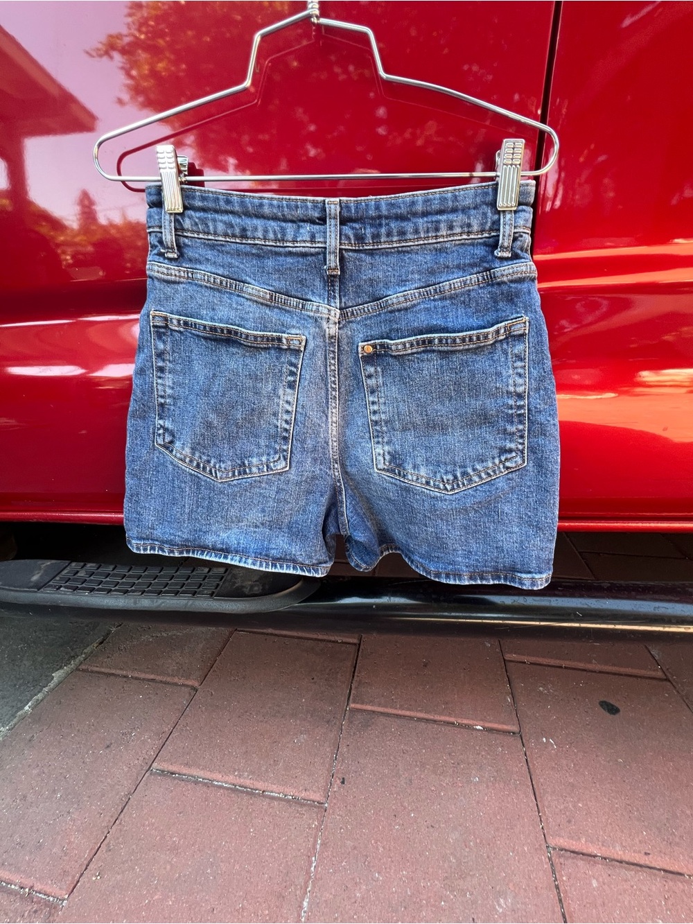 New York Laundry Classic Blue High-Rise Denim Shorts